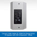 Citronic CUBA-10AW 10-inch 270W full-range active PA speaker in white, showing the rear panel with input and output jacks, power switch, and Citronic branding.