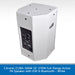 A white Citronic CUBA-10AW 10-inch 270W full-range active PA speaker with DSP and Bluetooth, shown from a three-quarters angle against a white background with a blue text banner at the bottom.
