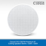 Cloud CVS-C83TW Premium 8" Ceiling Speaker 8ohm / 50W / 100V