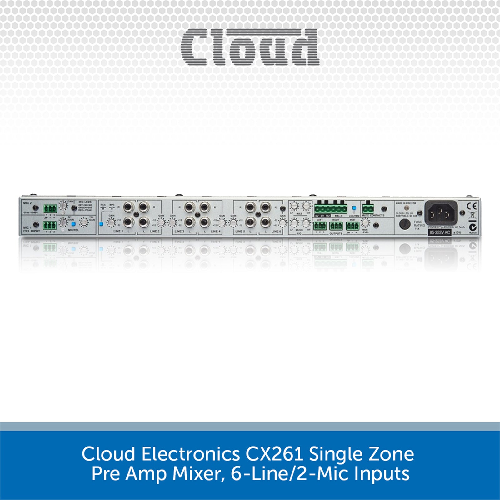 Cloud Electronics CX261 1-Zone Pre-amp Mixer | Audio Volt — Audio Volt