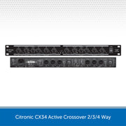 Citronic CX34 Active Crossover 2/3/4 Way