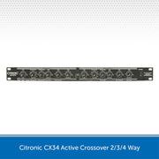 Citronic CX34 Active Crossover 2/3/4 Way