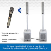 Citronic Neolith MK2 White (Pair) Mic