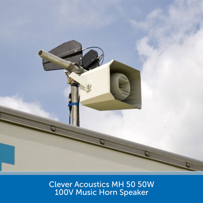 Clever Acoustics MH 50 50W 100V Music Horn Speaker