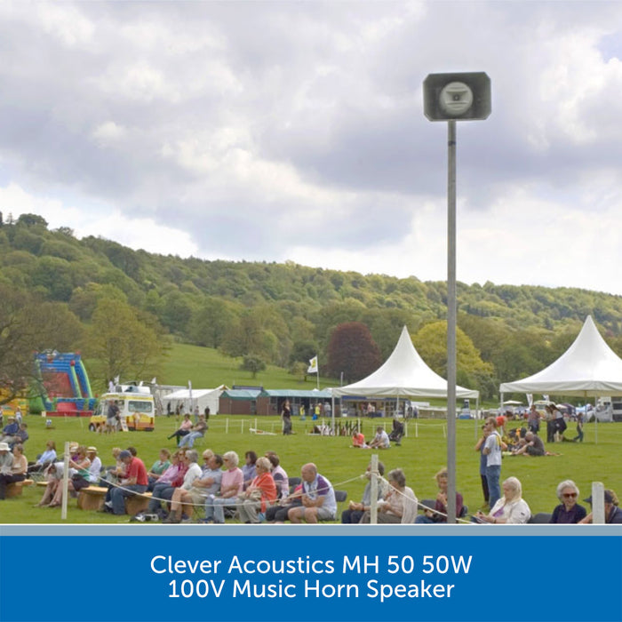Clever Acoustics MH 50 50W 100V Music Horn Speaker