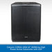 Citronic CORVA-10SA 10" 450Wrms High Power Active Subwoofer with DSP on a white background