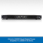 Citronic D4200 Quad Digital Power Amplifier 4 x 200W 4-8 Ohms