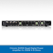 Citronic D4350 Quad Digital Power Amplifier 4 x 350W 4-8 Ohms