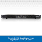 Citronic D4350 Quad Digital Power Amplifier 4 x 350W 4-8 Ohms