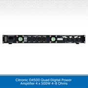 Citronic D4500 Quad Digital Power Amplifier on a white background