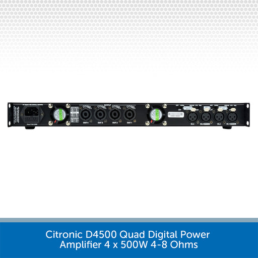 Citronic D4500 Quad Digital Power Amplifier on a white background