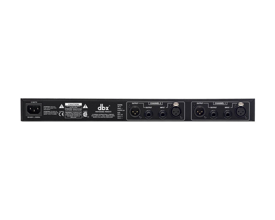 DBX 215s Dual 15-Band 2/3-Octave Graphic Equaliser