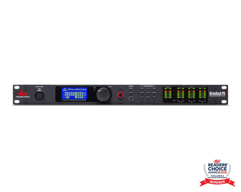 DBX DriveRack PA2 2x6 Loudspeaker Management System with Mobile App Control