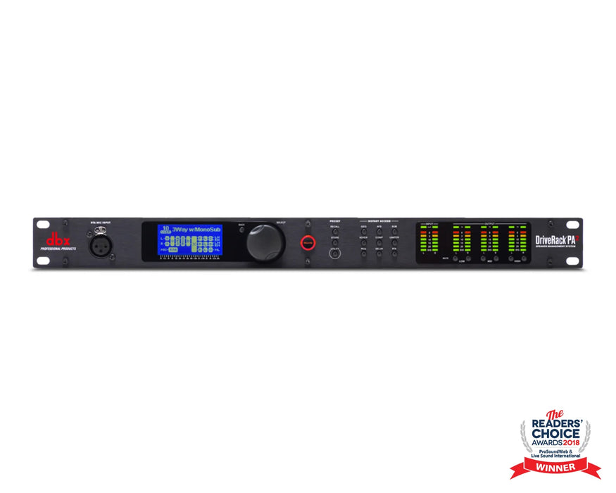 DBX DriveRack PA2 2x6 Loudspeaker Management System with Mobile App Control