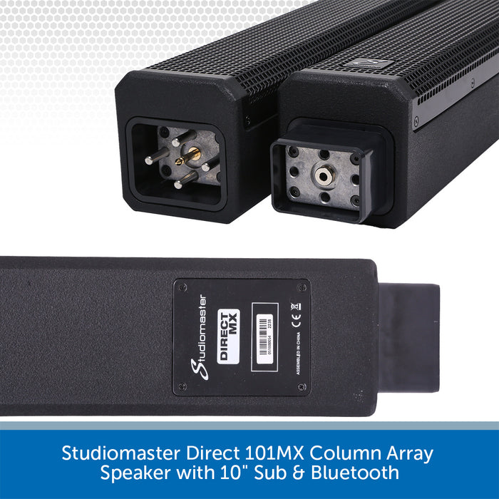 Studiomaster Direct 101MX Column Array Speaker with 10" Sub & Bluetooth