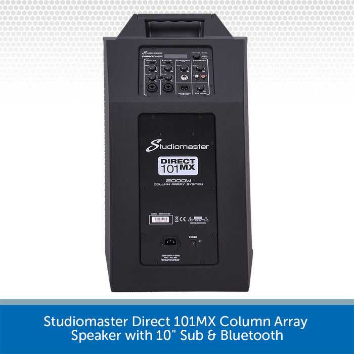 Studiomaster Direct 101MX Column Array Speaker with 10" Sub & Bluetooth