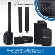 Studiomaster Direct 121MX Column Array Speaker with 12" Sub & Bluetooth