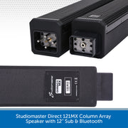 Studiomaster Direct 121MX Column Array Speaker with 12" Sub & Bluetooth