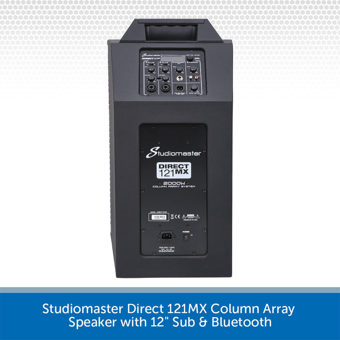 Studiomaster Direct 121MX Column Array Speaker with 12" Sub & Bluetooth