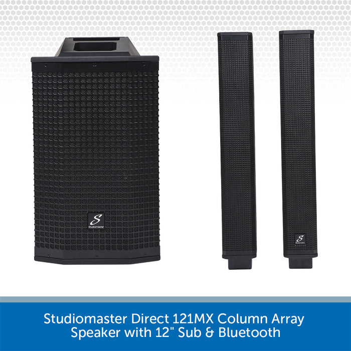 Studiomaster Direct 121MX Column Array Speaker with 12" Sub & Bluetooth