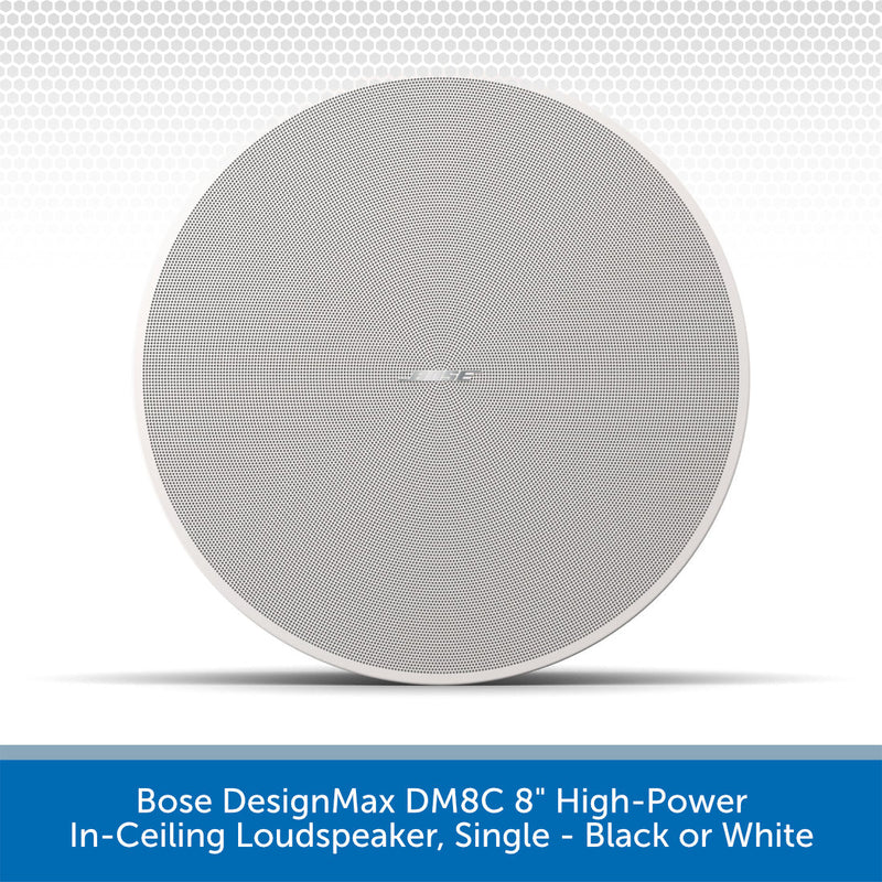 Bose DesignMax DM8C 8" High-Power In-Ceiling Loudspeaker White