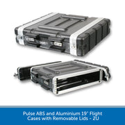 Pulse ABS and Aluminium 19" Flight Cases with Removable Lids