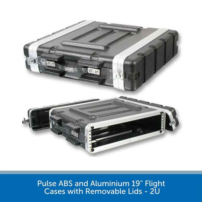 Pulse ABS and Aluminium 19" Flight Cases with Removable Lids