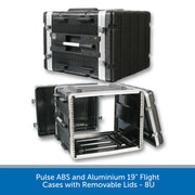 Pulse ABS and Aluminium 19" Flight Cases with Removable Lids