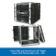 Pulse ABS and Aluminium 19" Flight Cases with Removable Lids