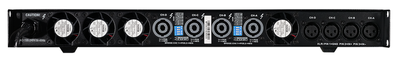 Wharfedale Pro DP-4120 4 x 3468W Power Amplifier, 2 Ohms & 100V Line