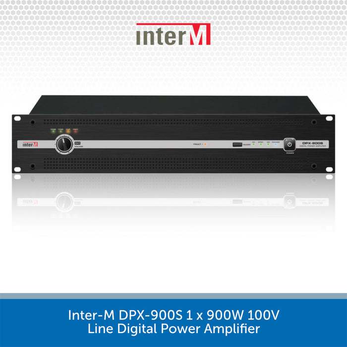 Inter-M DPX-900S 1 x 900W 100V Line Digital Power Amplifier on a white background
