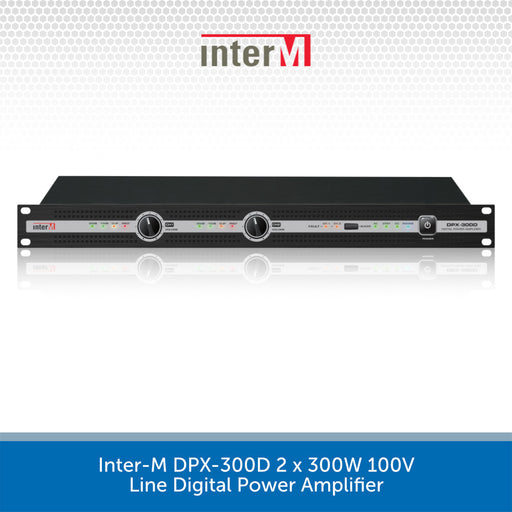 Inter-M DPX-300D 2 x 300W 100V Line Digital Power Amplifier