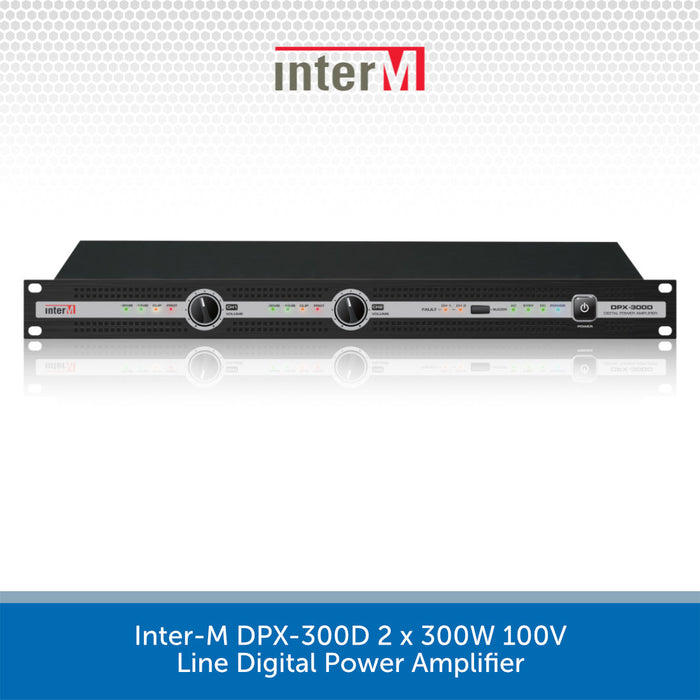 Inter-M DPX-300D 2 x 300W 100V Line Digital Power Amplifier