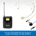 W-Audio DQM 600BP Add-On Headset & Lavalier Mic Beltpack Kit (606-614Mhz)