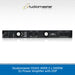 Studiomaster DQX2-4000 power amplifier on a white background with Studiomaster logo.