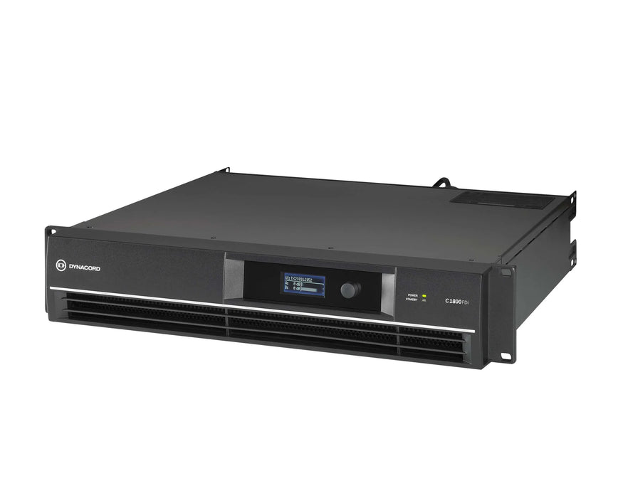Dynacord C1800FDi 1800W 2-Channel DSP Power Amplifier 2Ω / 4Ω / 8Ω / 70V