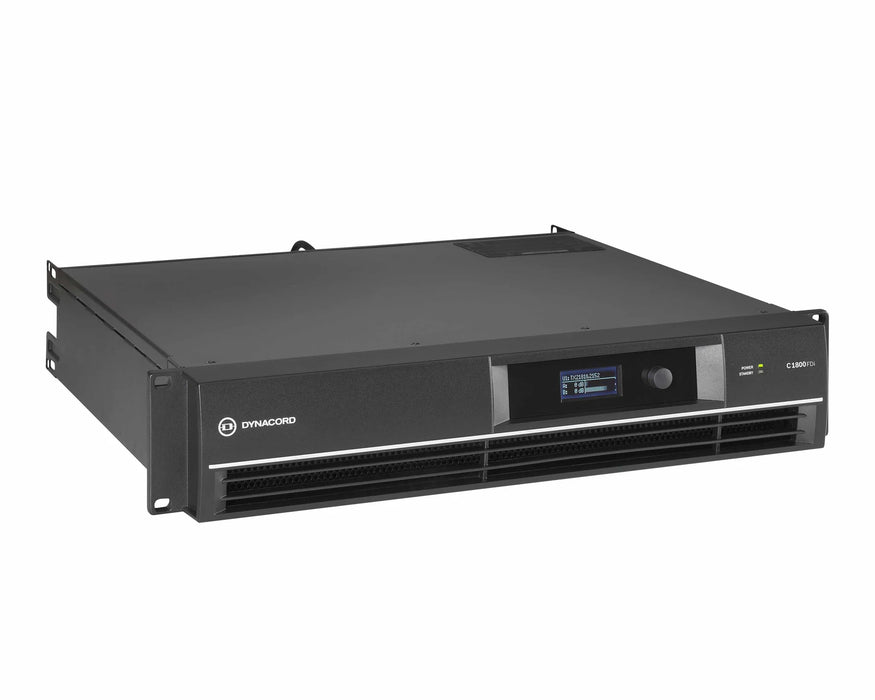 Dynacord C1800FDi 1800W 2-Channel DSP Power Amplifier 2Ω / 4Ω / 8Ω / 70V