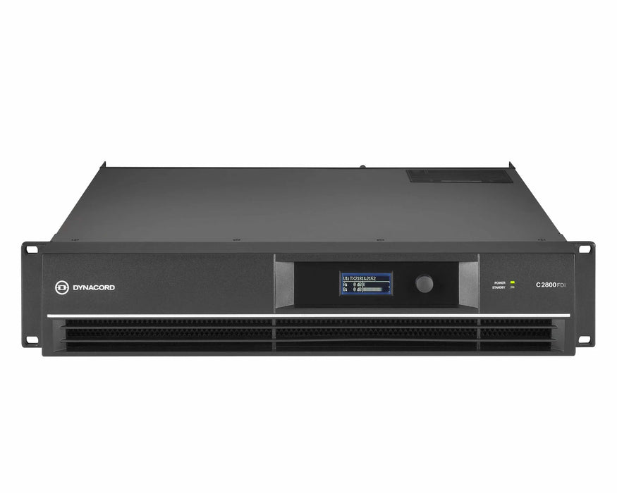 Dynacord C2800FDi 2800W 2-Channel DSP Power Amplifier 2Ω / 4Ω / 8Ω / 100V