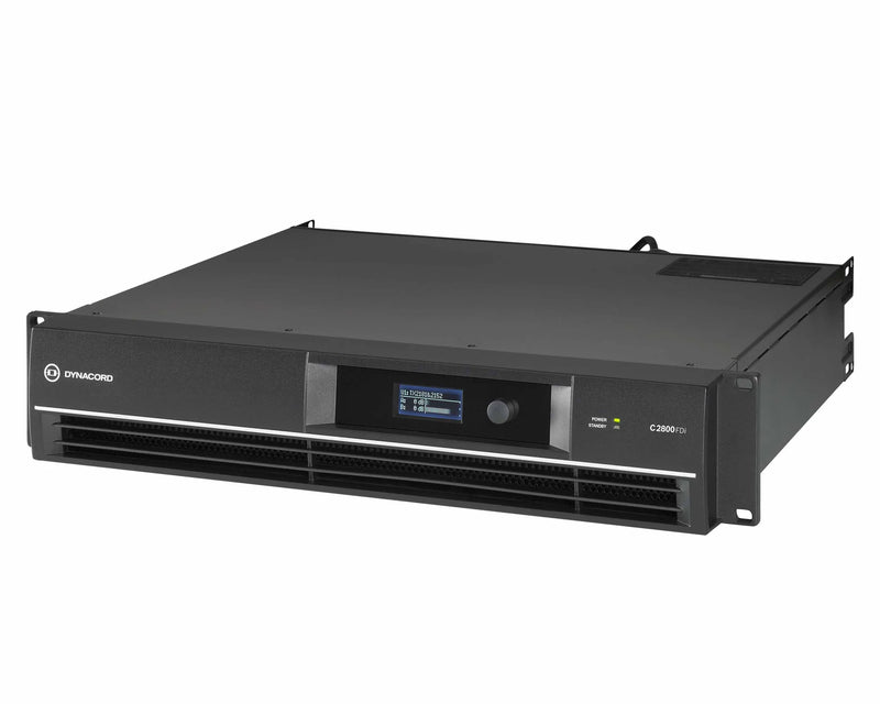 Dynacord C2800FDi 2800W 2-Channel DSP Power Amplifier 2Ω / 4Ω / 8Ω / 100V