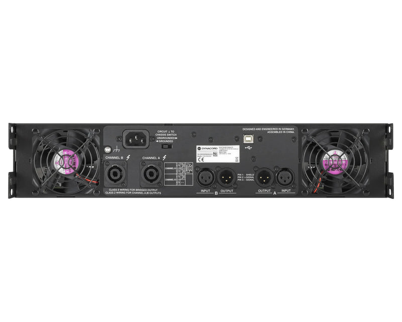 Dynacord L1300FD Live Series 1300W 2-Channel DSP Power Amplifier 2Ω / 4Ω / 8Ω