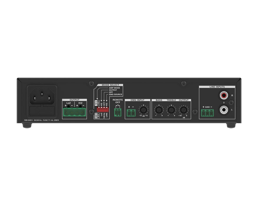 Dynacord U120:1 120W Half-Rack Power Amplifier 4Ω / 8Ω / 100V