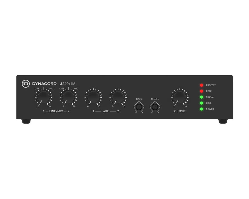 Dynacord U240:1M 240W Half-Rack Mixer Amplifier 4Ω / 8Ω / 100V