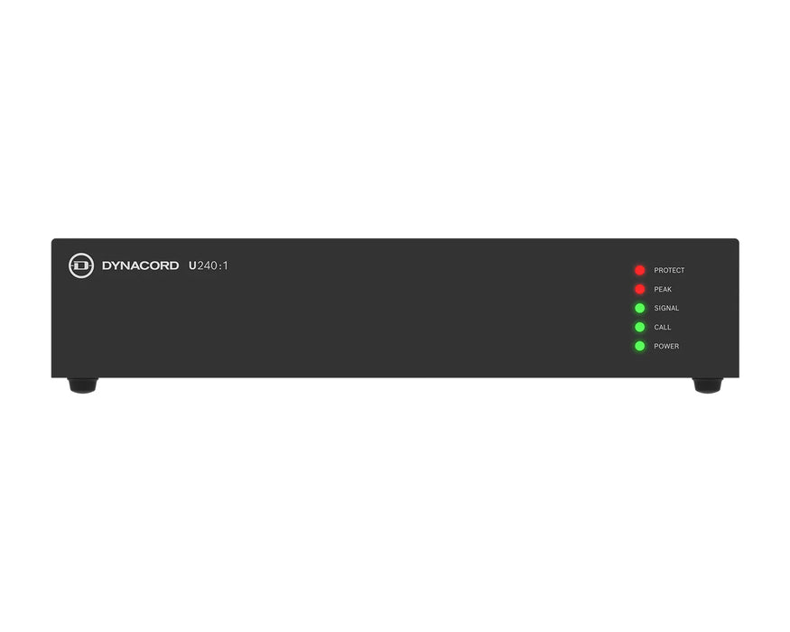 Dynacord U240:1 240W Half-Rack Power Amplifier 4Ω / 8Ω / 100V