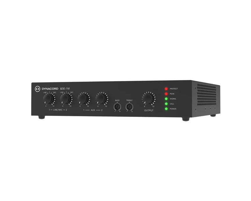 Dynacord U30:1M 30W Half-Rack Mixer Amplifier 4Ω / 8Ω / 100V