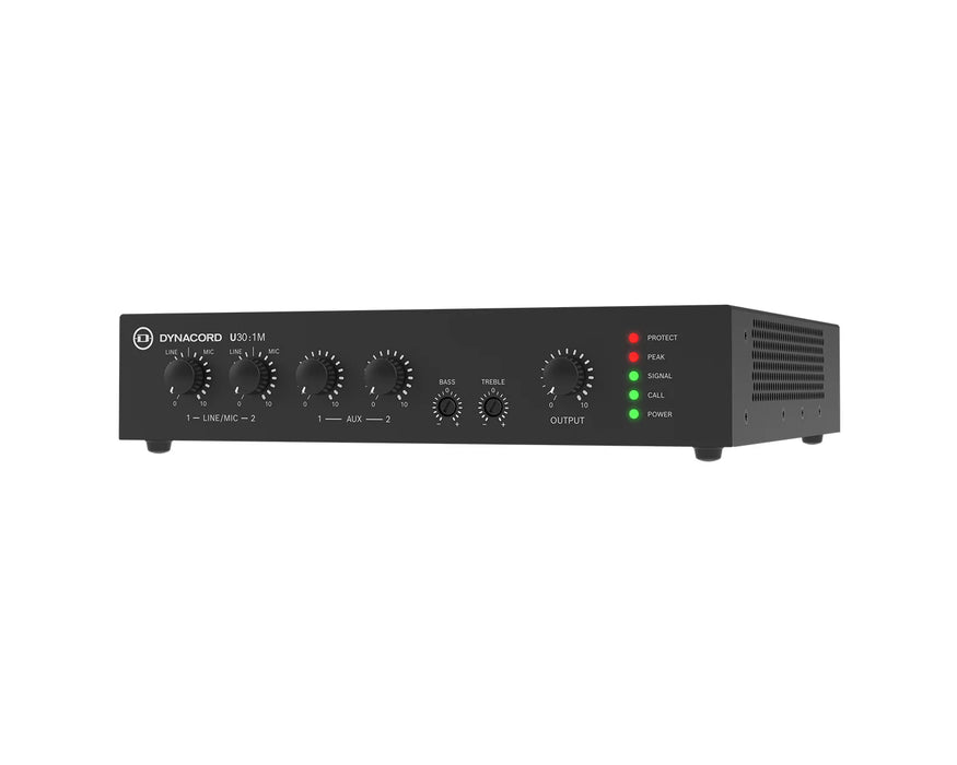 Dynacord U30:1M 30W Half-Rack Mixer Amplifier 4Ω / 8Ω / 100V