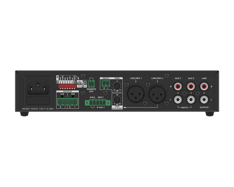 Dynacord U60:1M 60W Half-Rack Mixer Amplifier 4Ω / 8Ω / 100V
