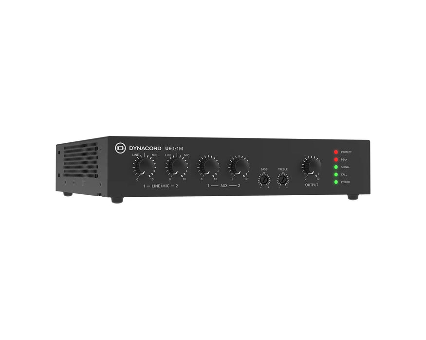 Dynacord U60:1M 60W Half-Rack Mixer Amplifier 4Ω / 8Ω / 100V