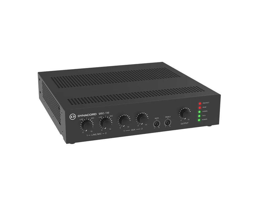 Dynacord U60:1M 60W Half-Rack Mixer Amplifier 4Ω / 8Ω / 100V