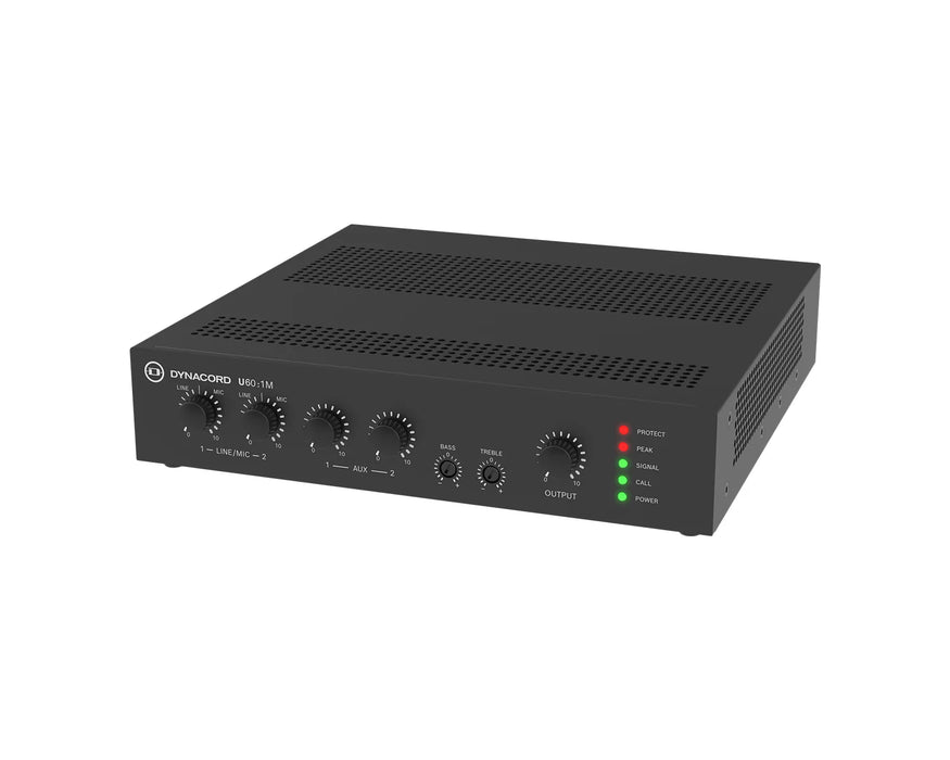 Dynacord U60:1M 60W Half-Rack Mixer Amplifier 4Ω / 8Ω / 100V