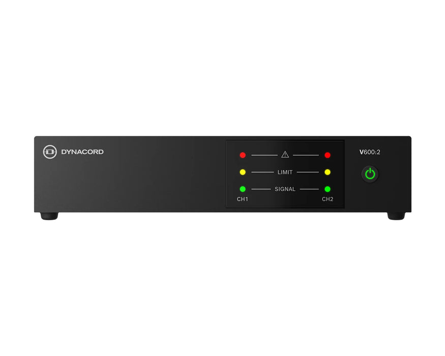 Dynacord V600:2 2-Channel 600W Power Amplifier 4Ω / 8Ω / 100V